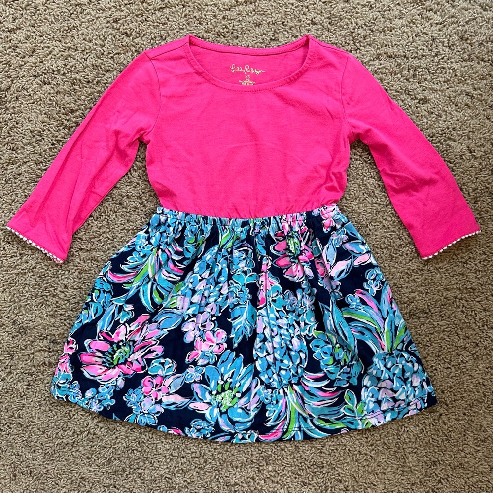 Lilly Pulitzer Girls Giavanna Dress - Pineapple Paradise